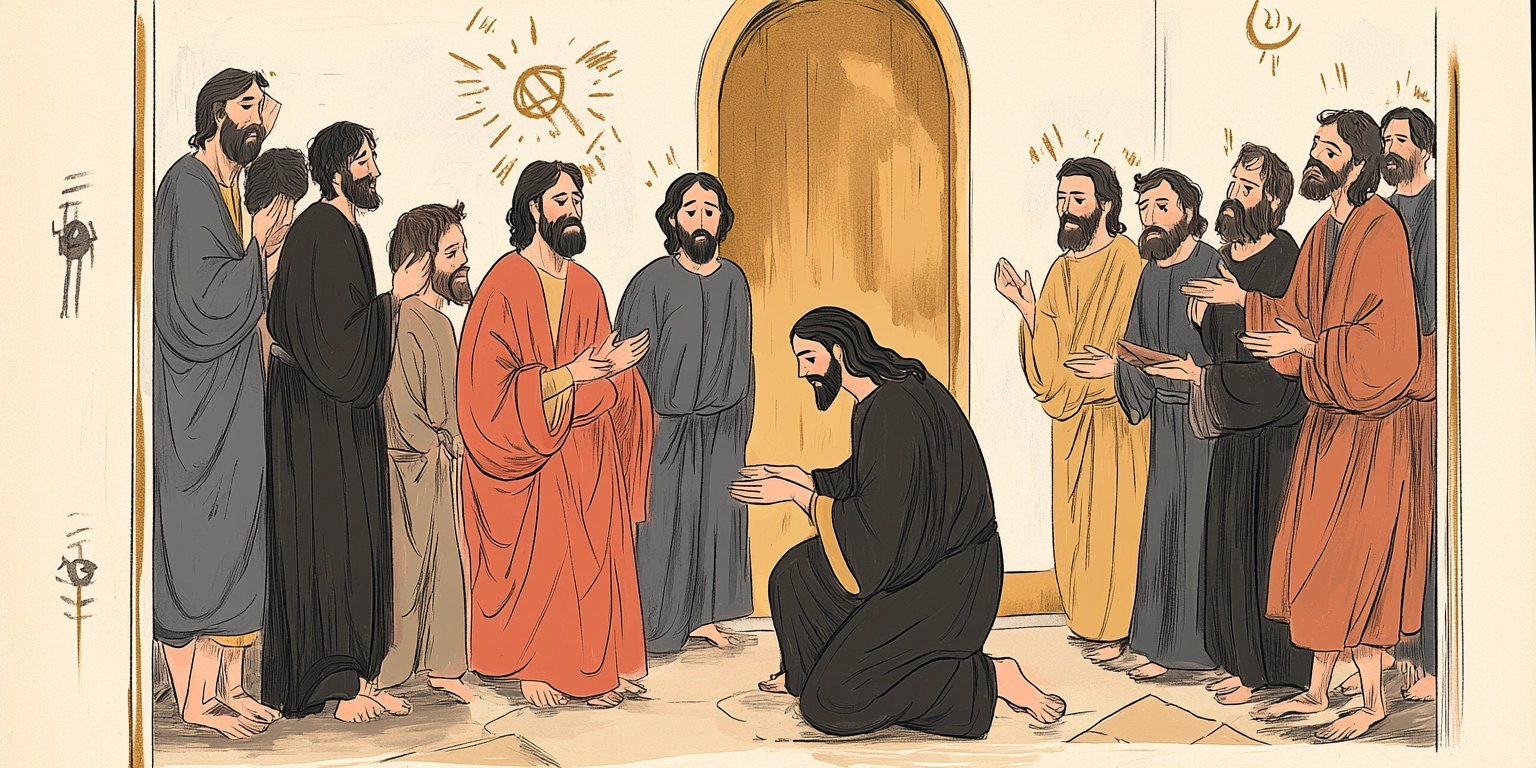 20250320 a renaissance style painting of jesus kneeling in u1