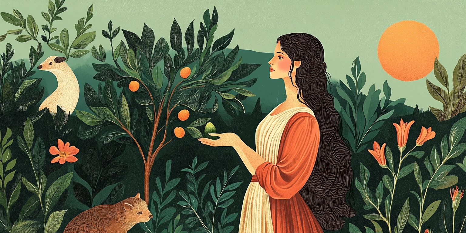 20250320 create an illustration of eve the biblical figure u1