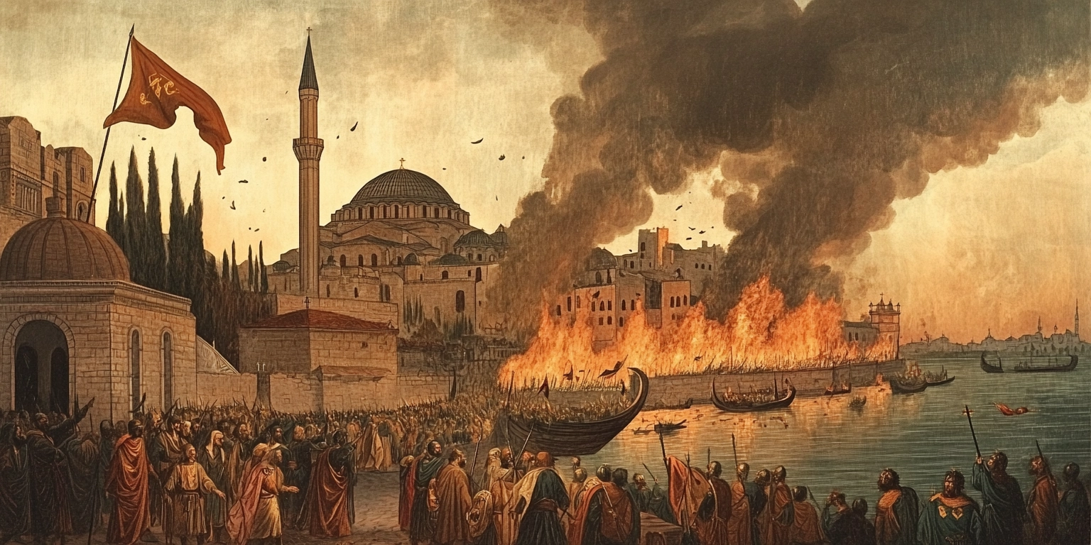 Ano 1453 d.C.: Constantinopla Cai; Fim do Império Romano Oriental