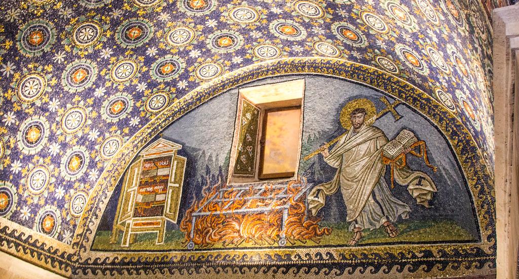 St lawrence with the gospels