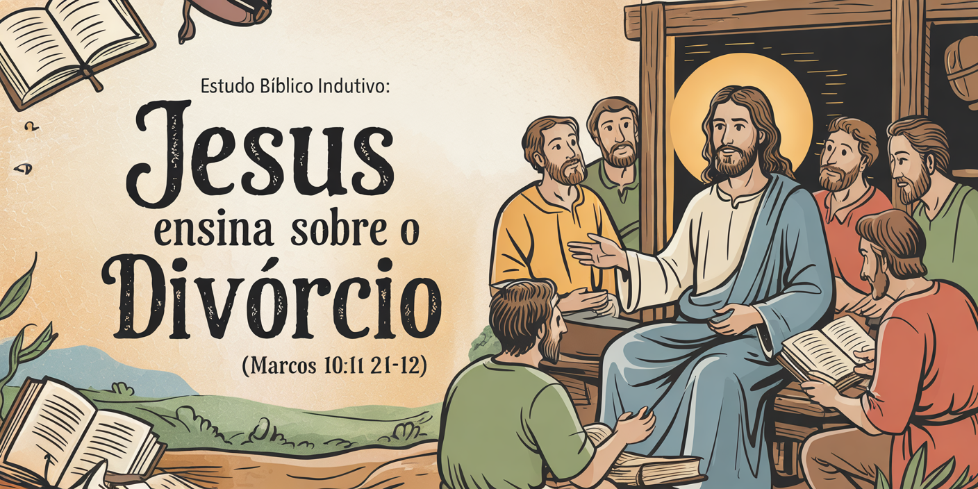 Estudo Bíblico Indutivo: Jesus Ensina Sobre o Divórcio (Marcos 10:1-12) 1 A doodle illustration combined with medi 9plzd4ryqym rqfjnbb5tg cljisbwsqaitjo0u9awk4q