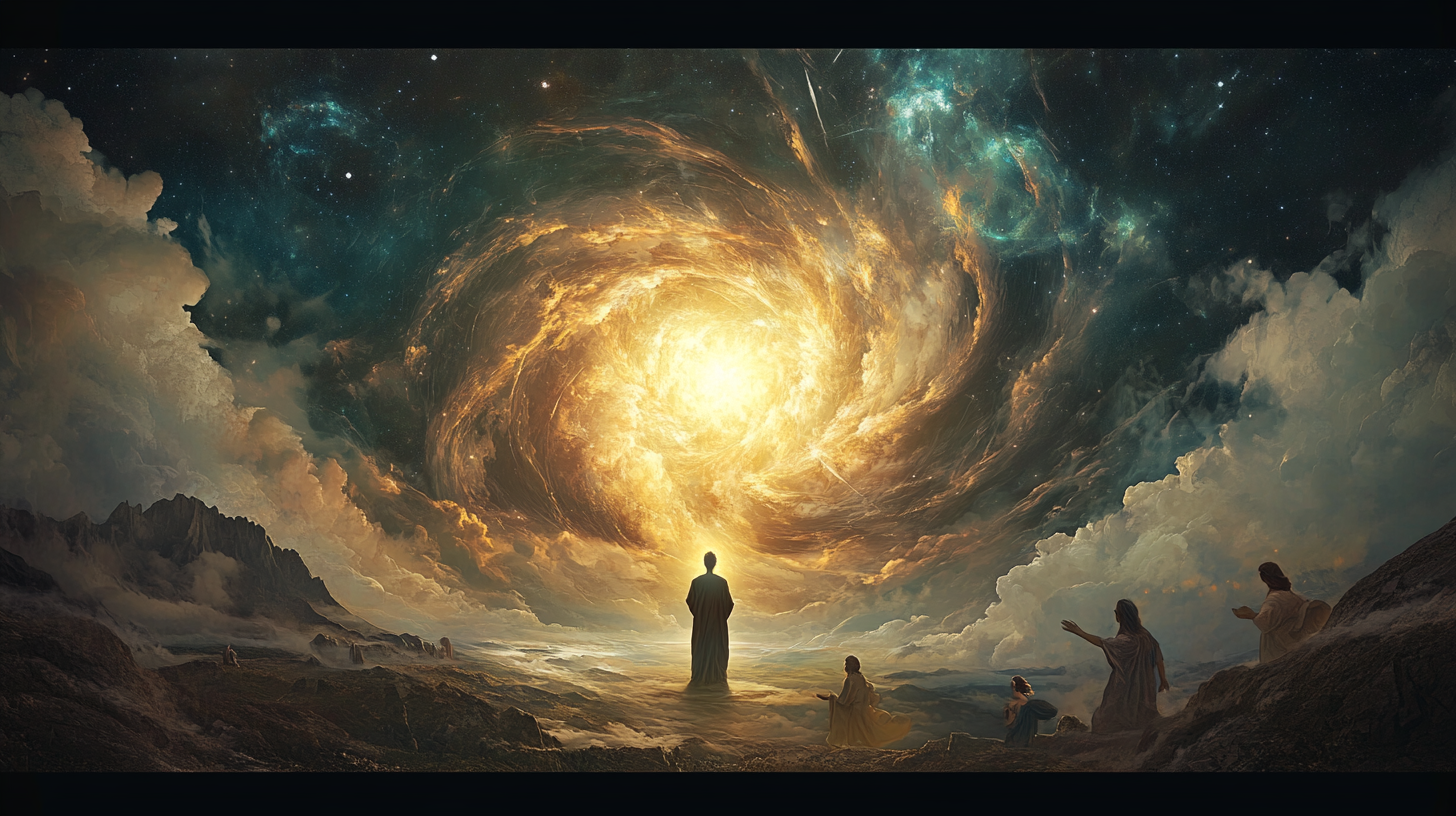 Diegon83 a human figure standing at the center of a vast radi e9ac5799 d86c 4eb8 9cb3 504d64479f16 0