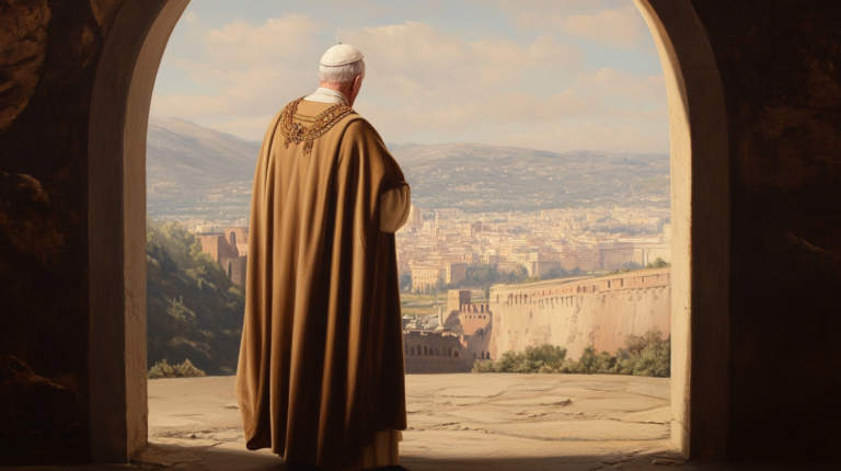 Diegon83 a scene of deep reflection where pope leo is seen in a43e3048 6429 45d0 967d 5348baa4bc97 0