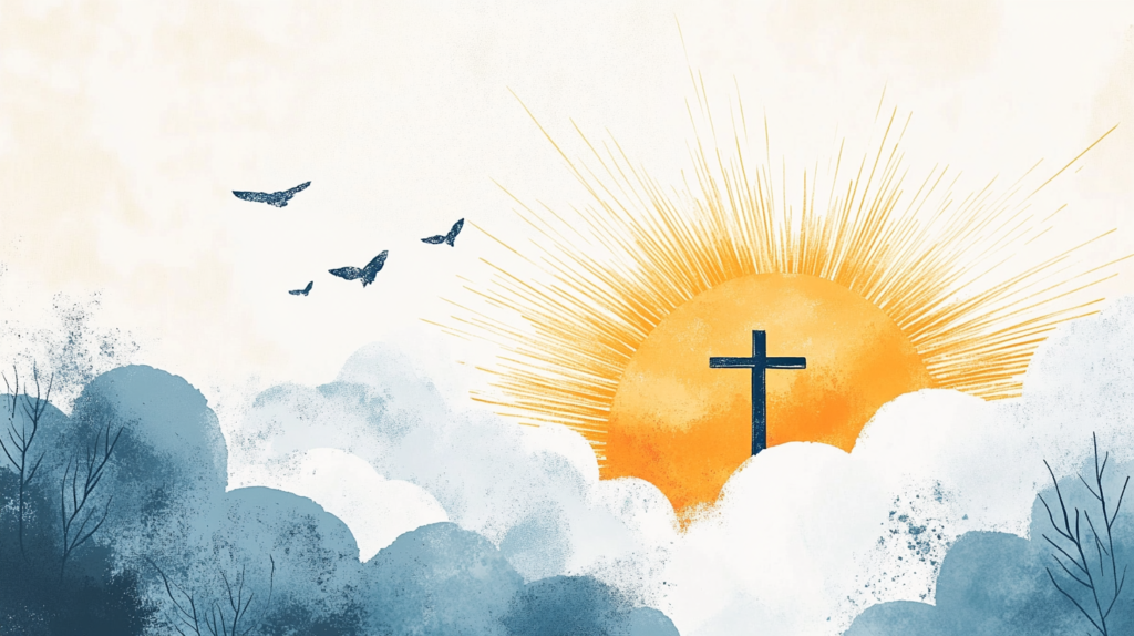 Diegon83 a serene and hopeful depiction of a radiant cross in 61cba7f2 c869 4a7e a7e7 6666a12b6ebc 0