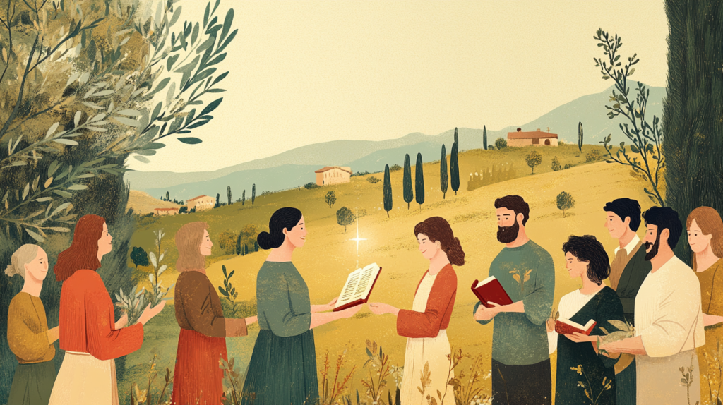 Diegon83 a serene and uplifting biblical scene depicting the 01219488 c458 4e2e a01d 31d0f019eec8 0