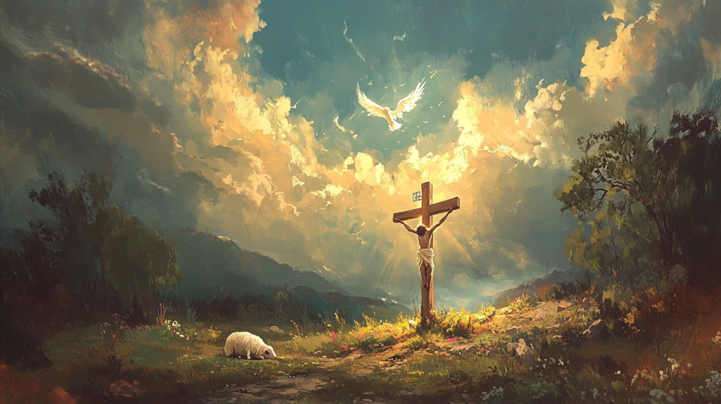 Diegon83 a serene and uplifting biblical scene depicting the 393ed99a 7fff 4579 9f95 c68989832b38 0