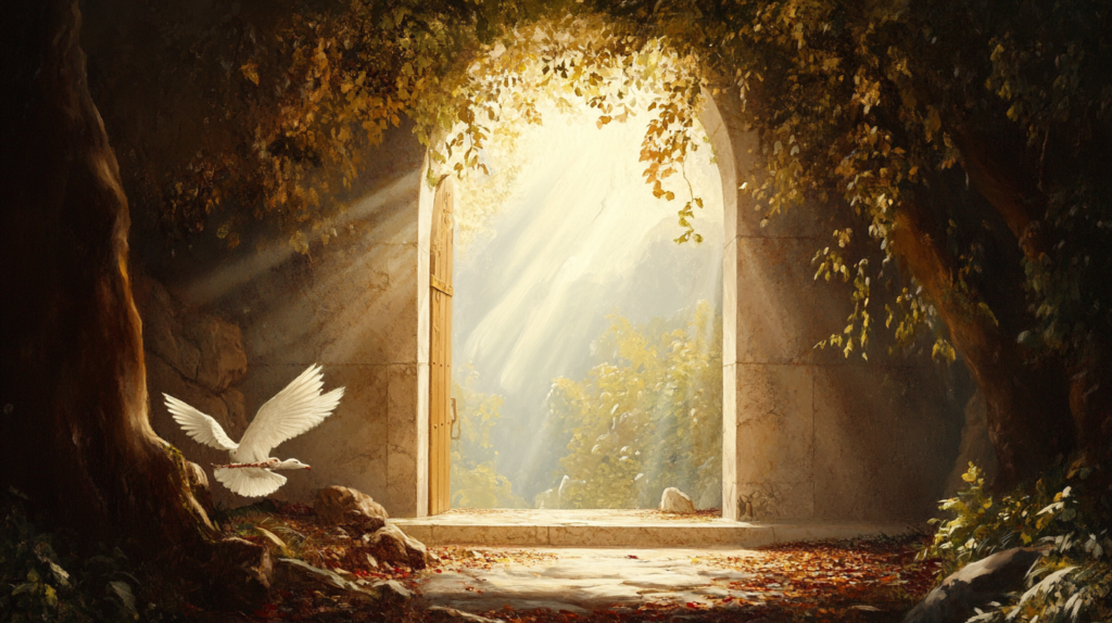 Diegon83 a serene and uplifting biblical scene depicting the b778c1c2 2031 446e bc1e 97823eafac71 0