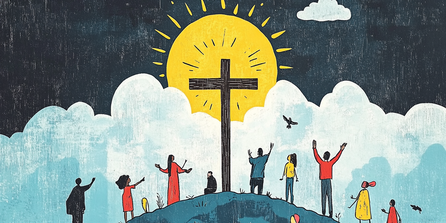 Diegon83 a symbolic depiction of a glowing cross surrounded b 9e01765d aa7e 4a2f 8017 b8d023902623 0