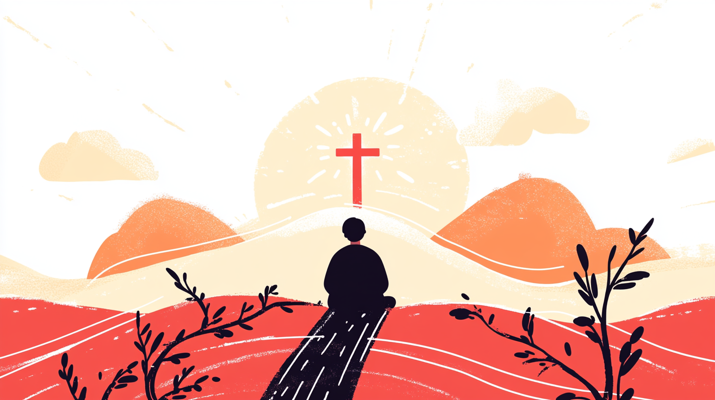 Diegon83 a young individual kneeling before a glowing cross s 218b33eb 511b 4c53 a4d2 f3c00d77fce3 3