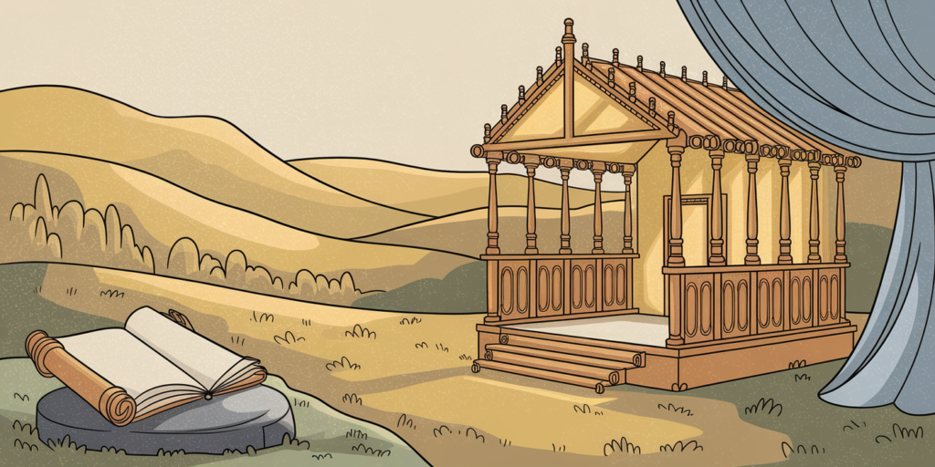 Por Que Deus Ordenou a Construção do Tabernáculo com Tantos Detalhes Específicos? 6 Hand drawn illustration with a warm text 8d8wv8qas62azjxmkznpiq c90v9hruqpwgqmqgtscvgq