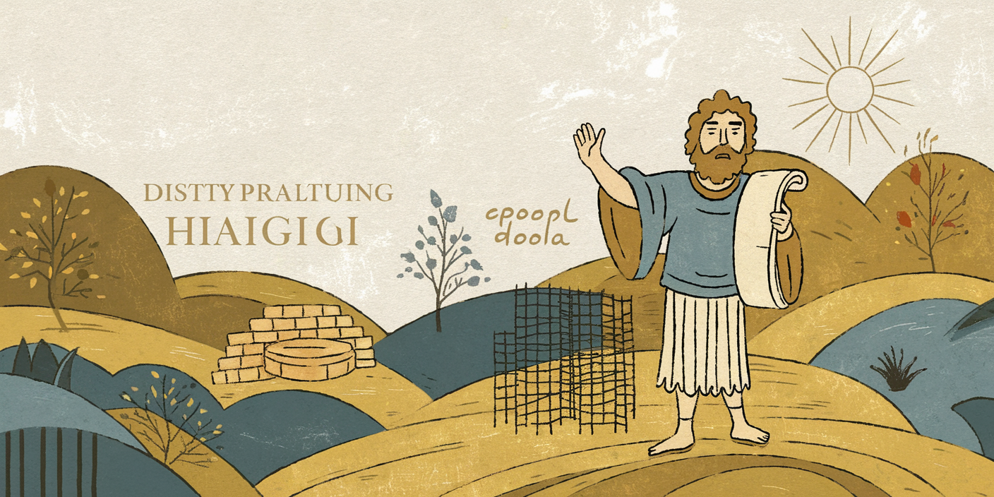 A Reconstrução do Templo Segundo Ageu 1 Hand drawn illustration with a warm text bl hkxsvss6gmubbiza7ig wmrcmydasoci8xf9emor6w