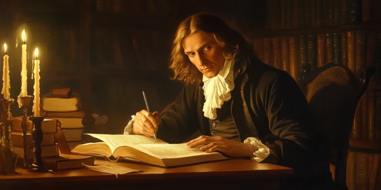 20250401 john milton writing paradise lost 1667 candlelit u0