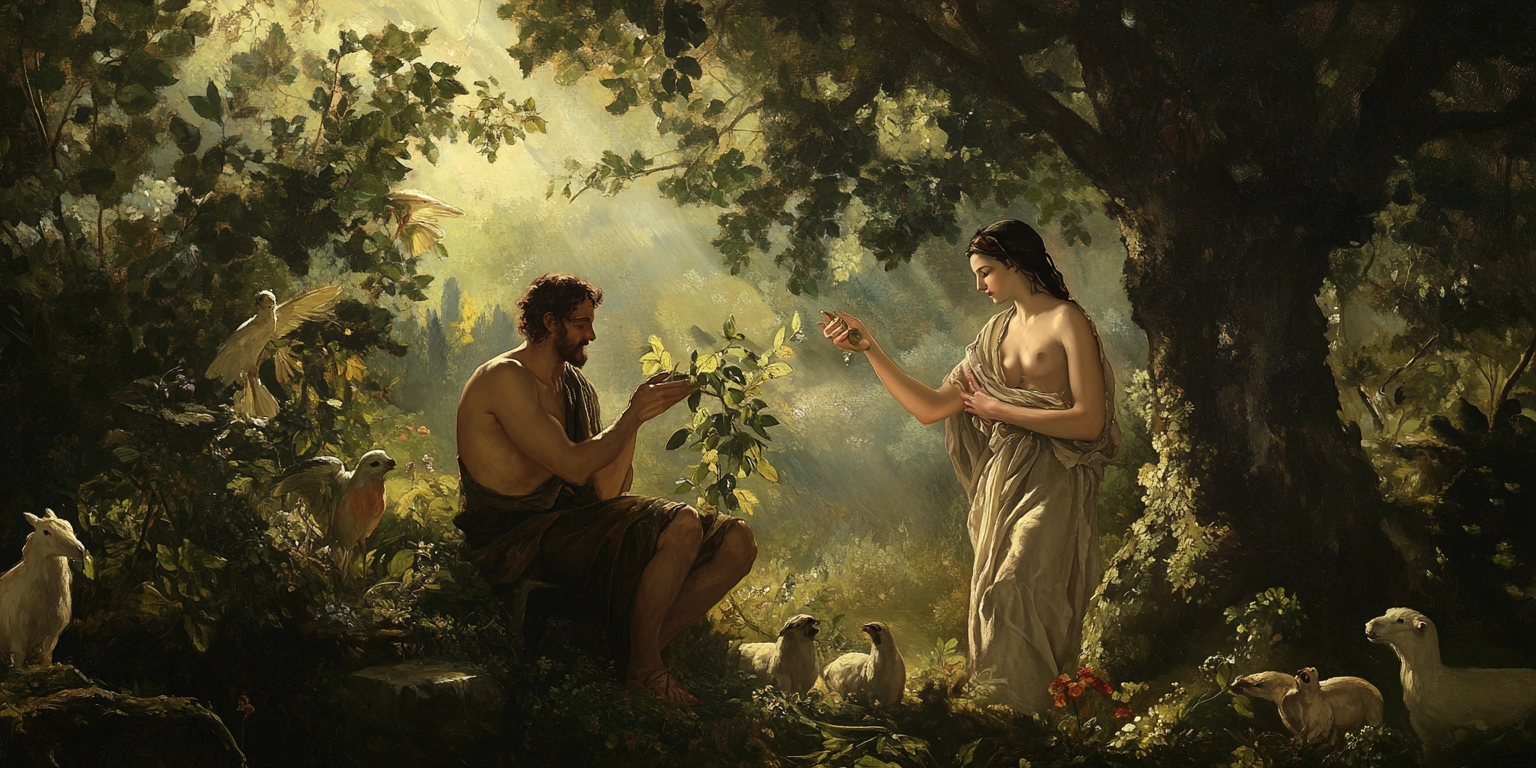 20250404 a poignant depiction of adam gently naming eva in u0