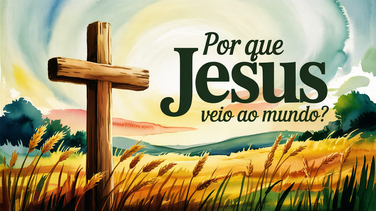 Por que Jesus veio ao mundo? 1 A blog post cover illustration in a gent wvfmo9q s ukm0 xj2k5tw awfpfetqq1ozf1xqik2q4q