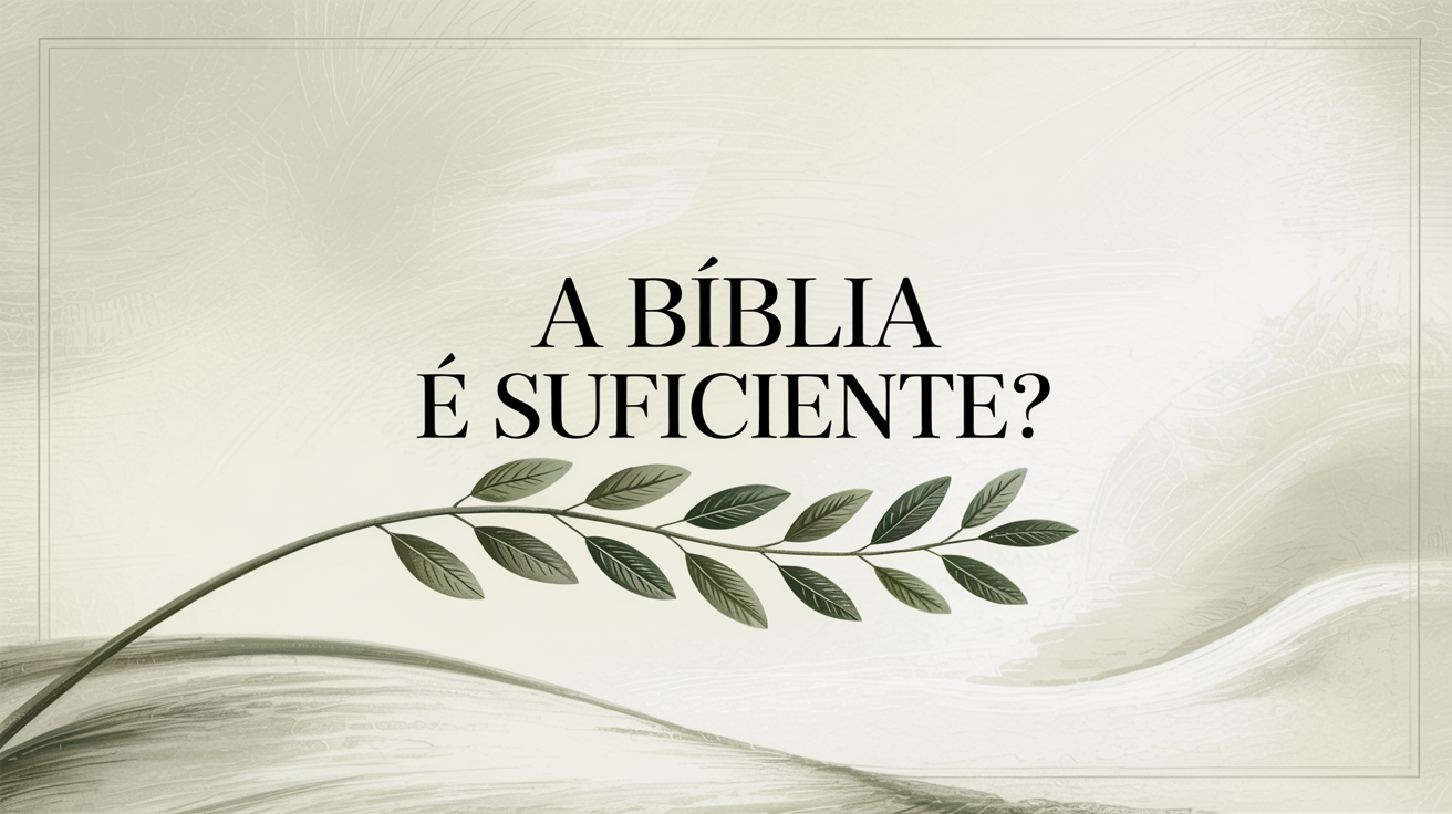 A Bíblia é suficiente?